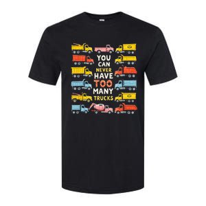 You Can Never Have Too Many Trucks Construction Trucks Softstyle CVC T-Shirt