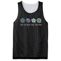 You Can Never Have Too Many Succulents Mesh Reversible Basketball Jersey Tank