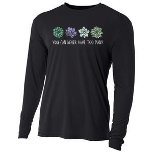 You Can Never Have Too Many Succulents Cooling Performance Long Sleeve Crew