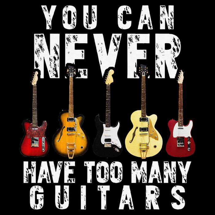 You Can Never Have Too Many Guitars Music Funny Gifts Bucket Hat