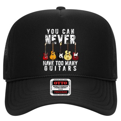 You Can Never Have Too Many Guitars Music Funny Gifts Trucker Hat
