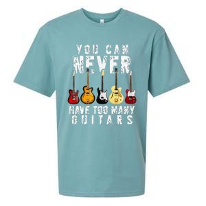 You Can Never Have Too Many Guitars Music Funny Gifts Sueded Cloud Jersey T-Shirt