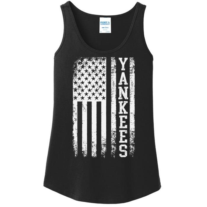 Y.A.N.K.E.E.S Classic New York Baseball Ladies Essential Tank