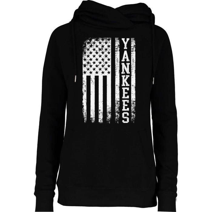 Y.A.N.K.E.E.S Classic New York Baseball Womens Funnel Neck Pullover Hood