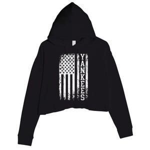 Y.A.N.K.E.E.S Classic New York Baseball Crop Fleece Hoodie