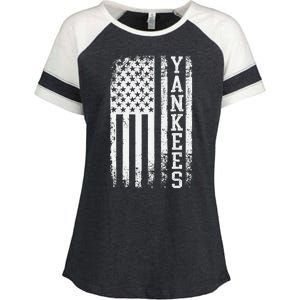 Y.A.N.K.E.E.S Classic New York Baseball Enza Ladies Jersey Colorblock Tee