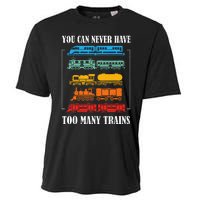 You Can Never Have Too Many Trains Model Train Collecting Cooling Performance Crew T-Shirt