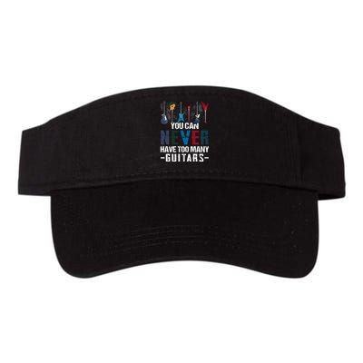 You Can Never Have Too Many Guitars Music Funny Gift Visor