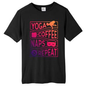 Yoga Coffee Naps Repeat Gift Tall Fusion ChromaSoft Performance T-Shirt