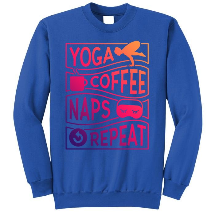 Yoga Coffee Naps Repeat Gift Sweatshirt