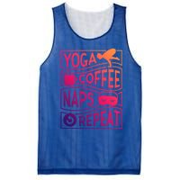 Yoga Coffee Naps Repeat Gift Mesh Reversible Basketball Jersey Tank