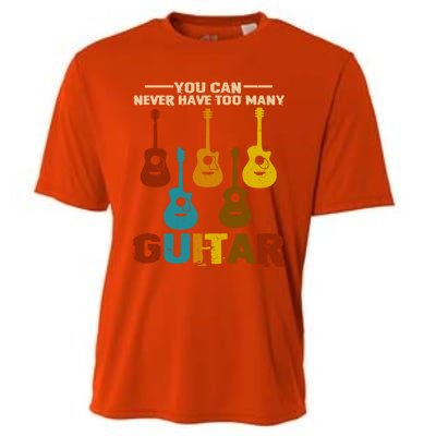 You Can Never Have Too Many Guitars Cool Gift Cooling Performance Crew T-Shirt