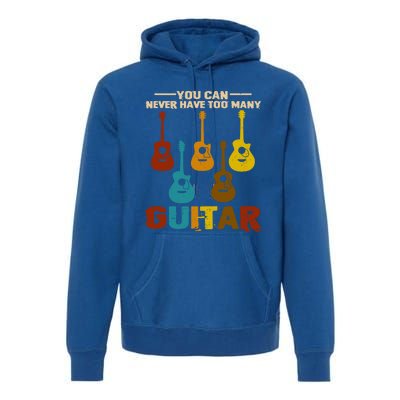 You Can Never Have Too Many Guitars Cool Gift Premium Hoodie