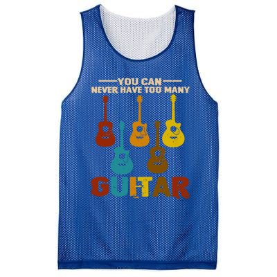 You Can Never Have Too Many Guitars Cool Gift Mesh Reversible Basketball Jersey Tank