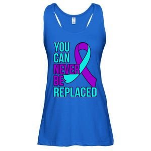 You Can Never Be Replaced Suicide Awareness Support Graphic Gift Ladies Essential Flowy Tank