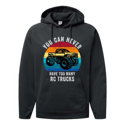 You Can Never Have Too Many Rc Trucks Performance Fleece Hoodie