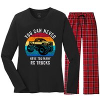 You Can Never Have Too Many Rc Trucks Women's Long Sleeve Flannel Pajama Set 