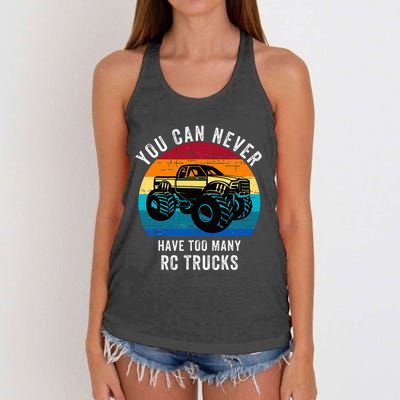 You Can Never Have Too Many Rc Trucks Women's Knotted Racerback Tank