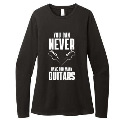 You Can Never Have Too Many Guitars Womens CVC Long Sleeve Shirt