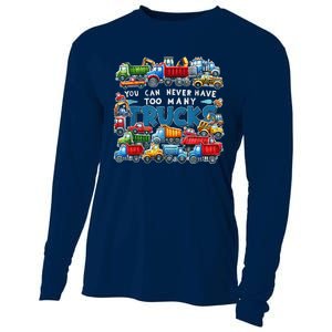 You Can Never Have Too Many Trucks Construction Trucks Cooling Performance Long Sleeve Crew