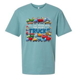 You Can Never Have Too Many Trucks Construction Trucks Sueded Cloud Jersey T-Shirt