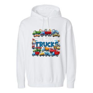 You Can Never Have Too Many Trucks Construction Trucks Garment-Dyed Fleece Hoodie