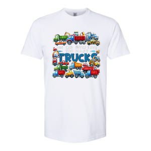 You Can Never Have Too Many Trucks Construction Trucks Softstyle CVC T-Shirt