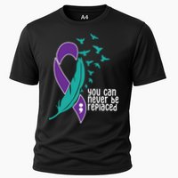 You Can Never Be Replaced Suicide Awareness Cooling Performance Crew T-Shirt