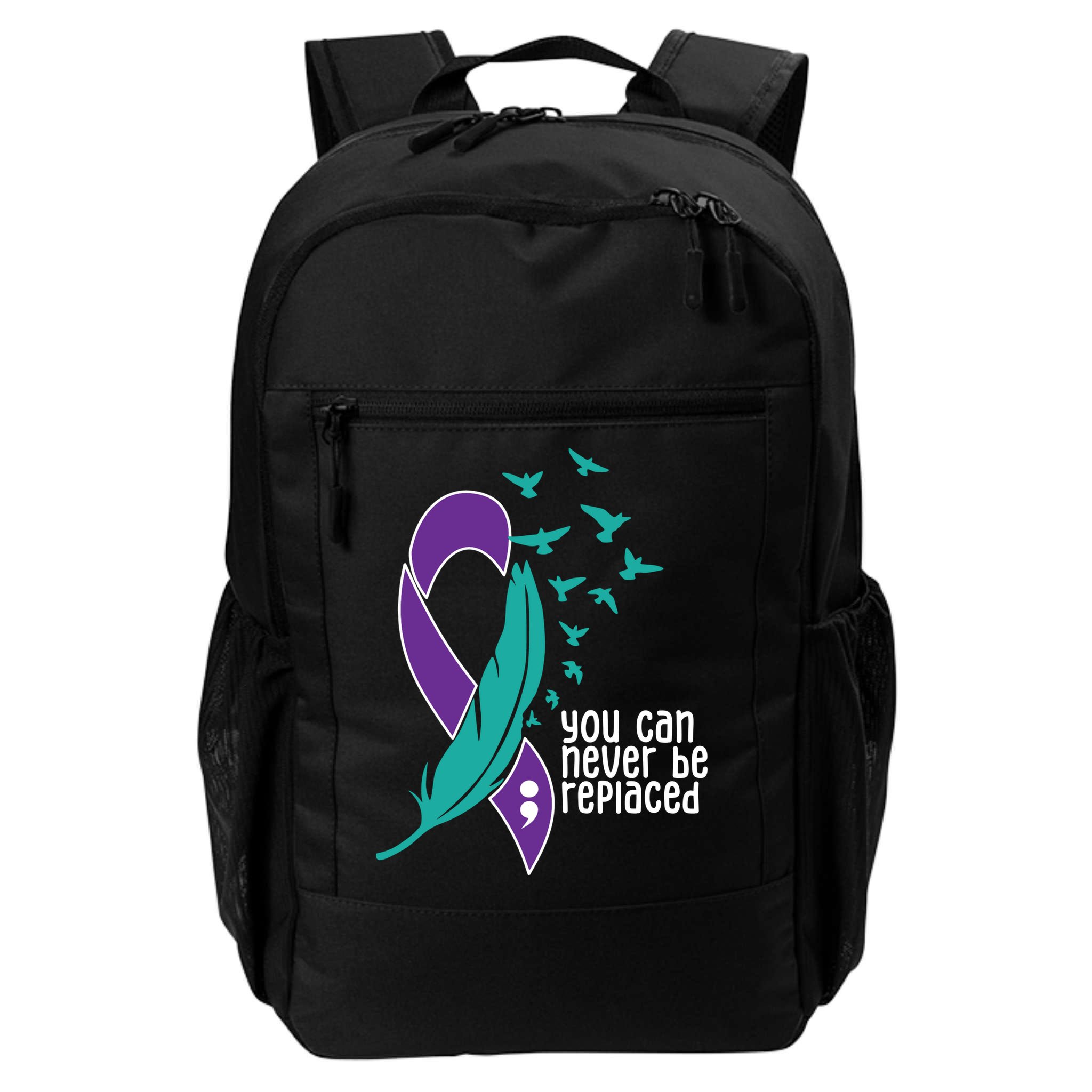 You Can Never Be Replaced Suicide Awareness Backpack