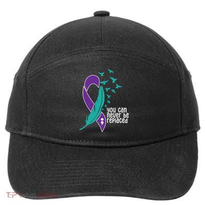 You Can Never Be Replaced Suicide Awareness 7-Panel Snapback Hat