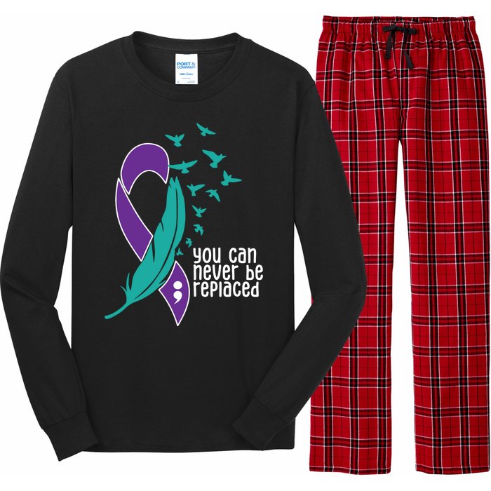 You Can Never Be Replaced Suicide Awareness Long Sleeve Pajama Set