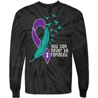 You Can Never Be Replaced Suicide Awareness Tie-Dye Long Sleeve Shirt