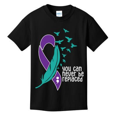 You Can Never Be Replaced Suicide Awareness Kids T-Shirt