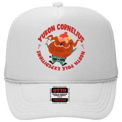 Yukon Cornelius North Pole Expeditions Christmas Yukon Cornelius High Crown Mesh Back Trucker Hat