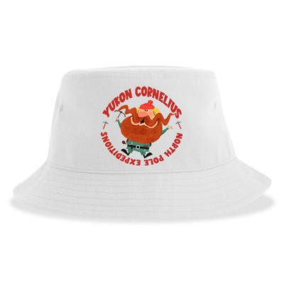 Yukon Cornelius North Pole Expeditions Christmas Yukon Cornelius Sustainable Bucket Hat