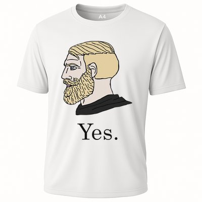 Yes Chad Nordic Gamer Meme Nordic Chad Performance Shirt