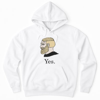Yes Chad Nordic Gamer Meme Nordic Chad Hoodie