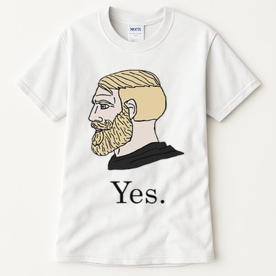 Yes Chad Nordic Gamer Meme Nordic Chad Tall T-Shirt