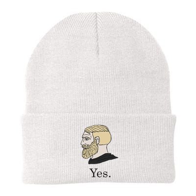 Yes Chad Nordic Gamer Meme Nordic Chad Beanie