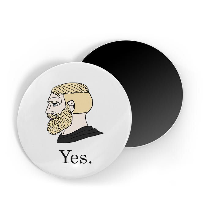 Yes Chad Nordic Gamer Meme Nordic Chad Magnet