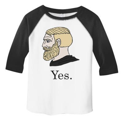Yes Chad Nordic Gamer Meme Nordic Chad Toddler Fine Jersey T-Shirt
