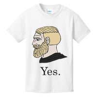 Yes Chad Nordic Gamer Meme Nordic Chad Kids T-Shirt