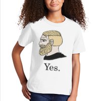 Yes Chad Nordic Gamer Meme Nordic Chad Kids T-Shirt