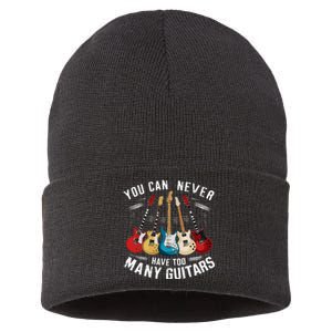 You Can Never Have Too Many Guitars Music Guitar Sustainable Knit Beanie