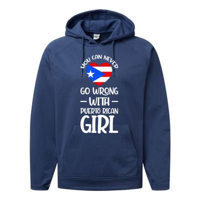 You Can Never Go Wrong With Puerto Rican Perto Rican Gi Gift Performance Fleece Hoodie