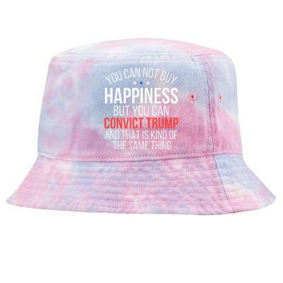 You Can Not Buy Happiness But You Can Convict Trump Tie-Dyed Bucket Hat