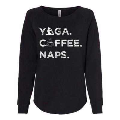 Yoga Coffee Naps Womens California Wash Sweatshirt