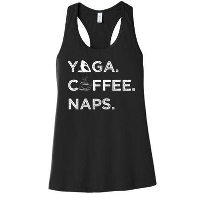 Yoga Coffee Naps Women's Racerback Tank