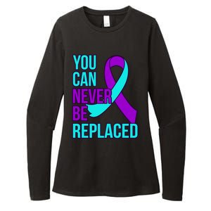 You Can Never Be Replaced Suicide Awareness Support Graphic Gift Womens CVC Long Sleeve Shirt