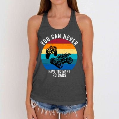 You Can Never Have Too Many Rc Cars Women's Knotted Racerback Tank